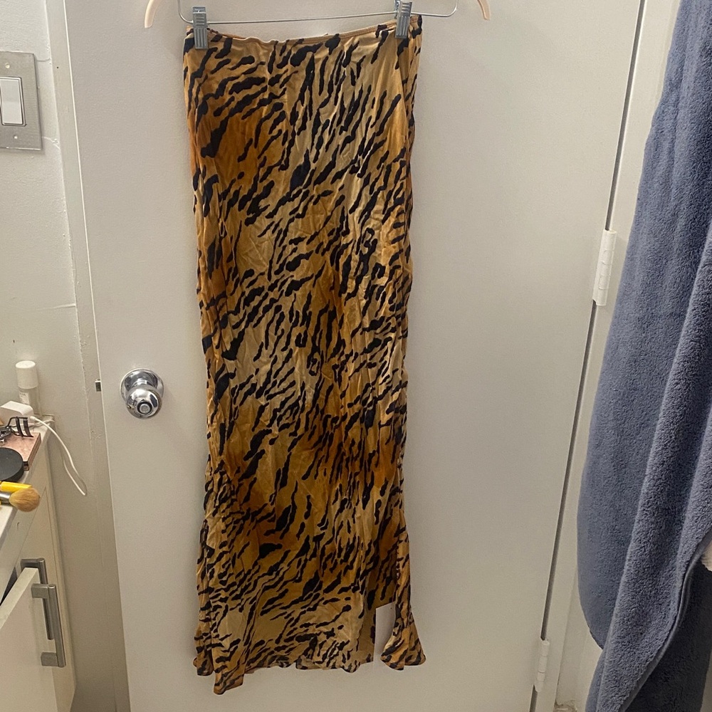 Never Fully Dressed Animal Print Maxi Skirt